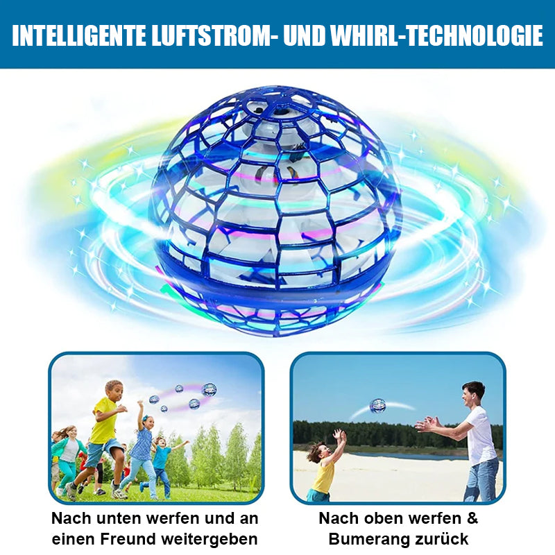 Hover Ball Toy Enclosed Cage USB Rechargeable Indoor & Outdoor