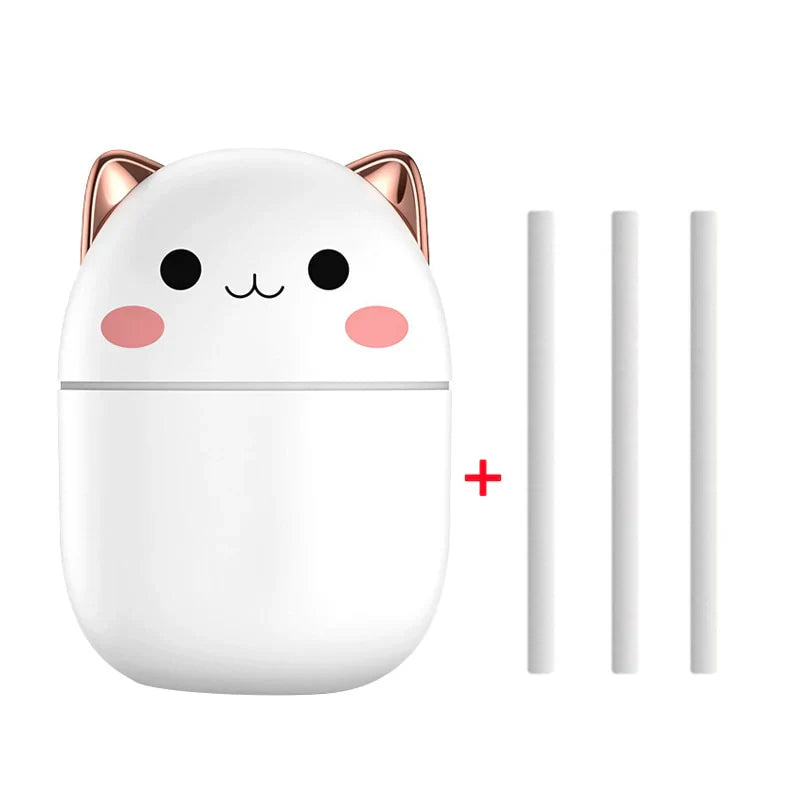 Humidifier Cat Ear Color Changing Night Light USB Powered