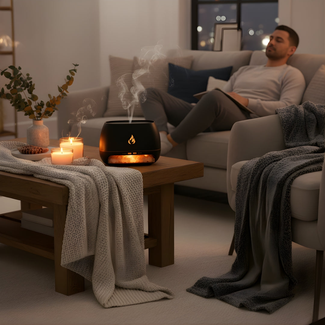 Humidifier Himalayan Salt Stones Ultrasonic Mist