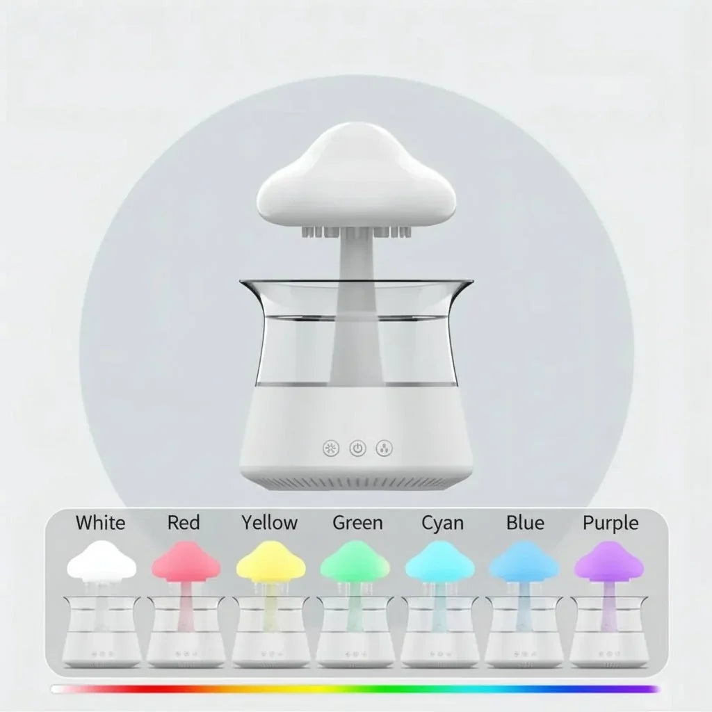 Humidifier Ultrasonic Cloud Shape Rain Effect