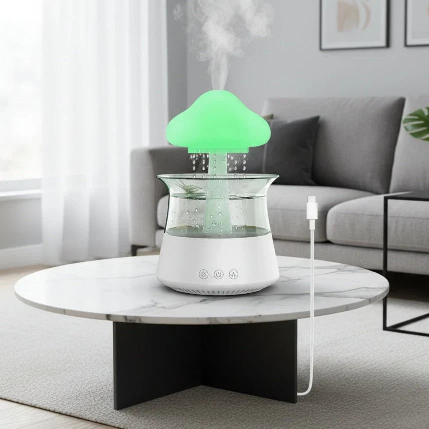 Humidifier Ultrasonic Cloud Shape Rain Effect