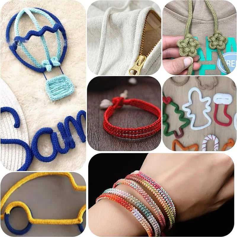 I-Cord Knitting Machine Fast Production Clip Weights