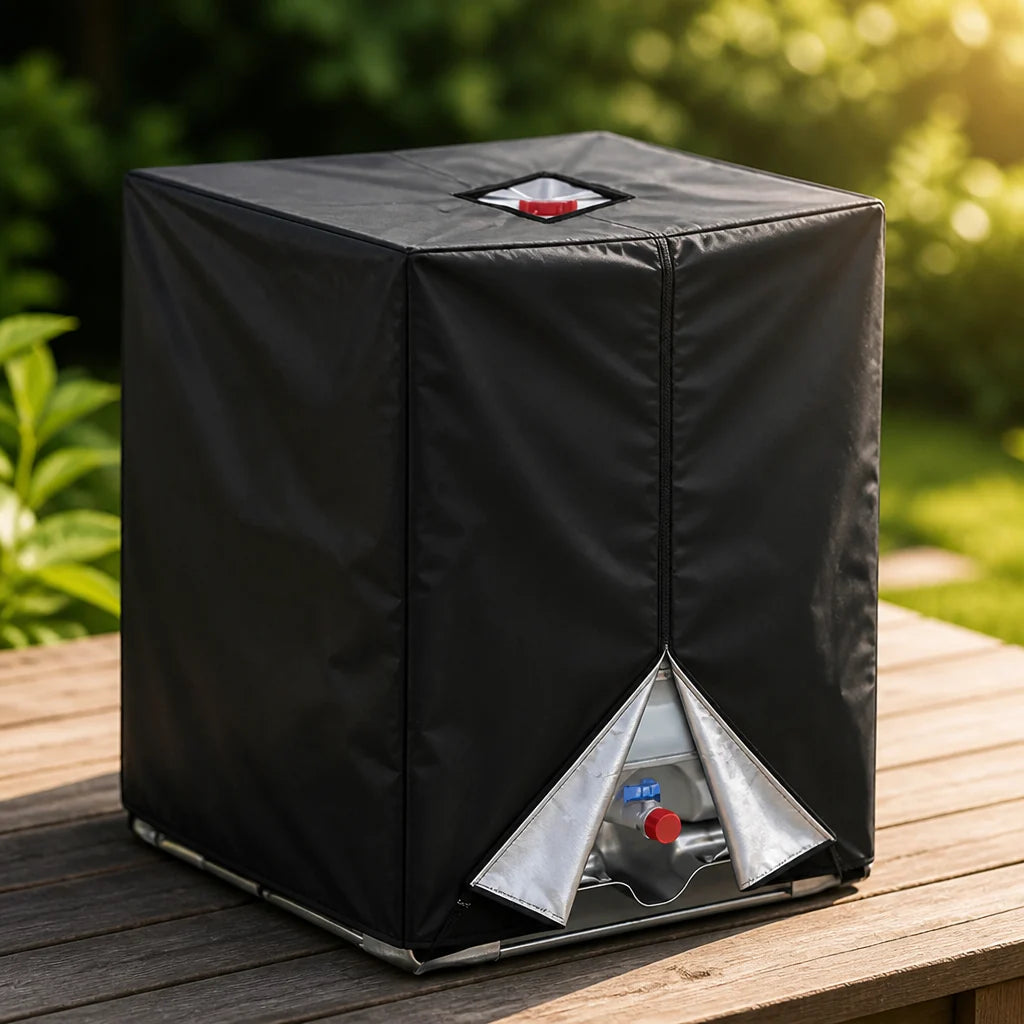 IBC Tank Cover Oxford 210D UV-Reflective Drawstring Fits 1000L