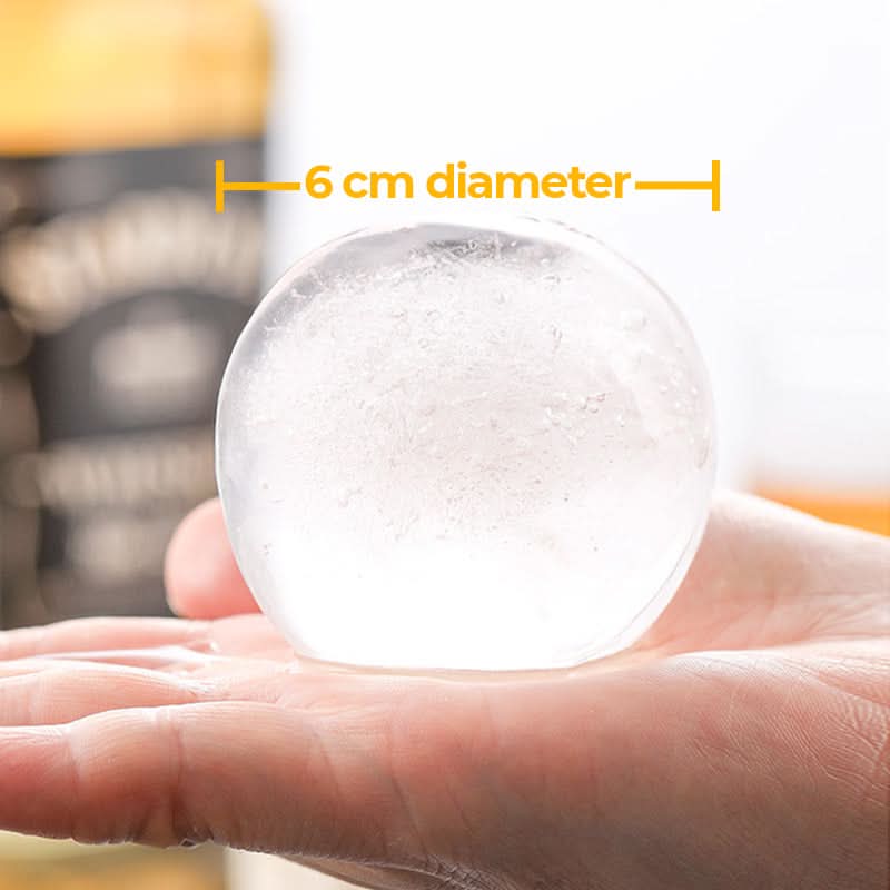 Ice Ball Maker Slow-Melting BPA-Free Silicone Stackable & Leak-Proof