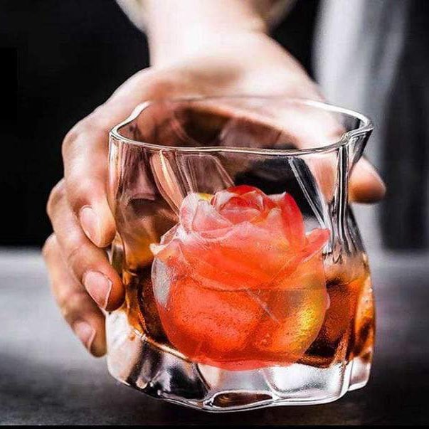 Ice Cube Mold Rose-Shaped Slow-Melting Food-Grade Silicone
