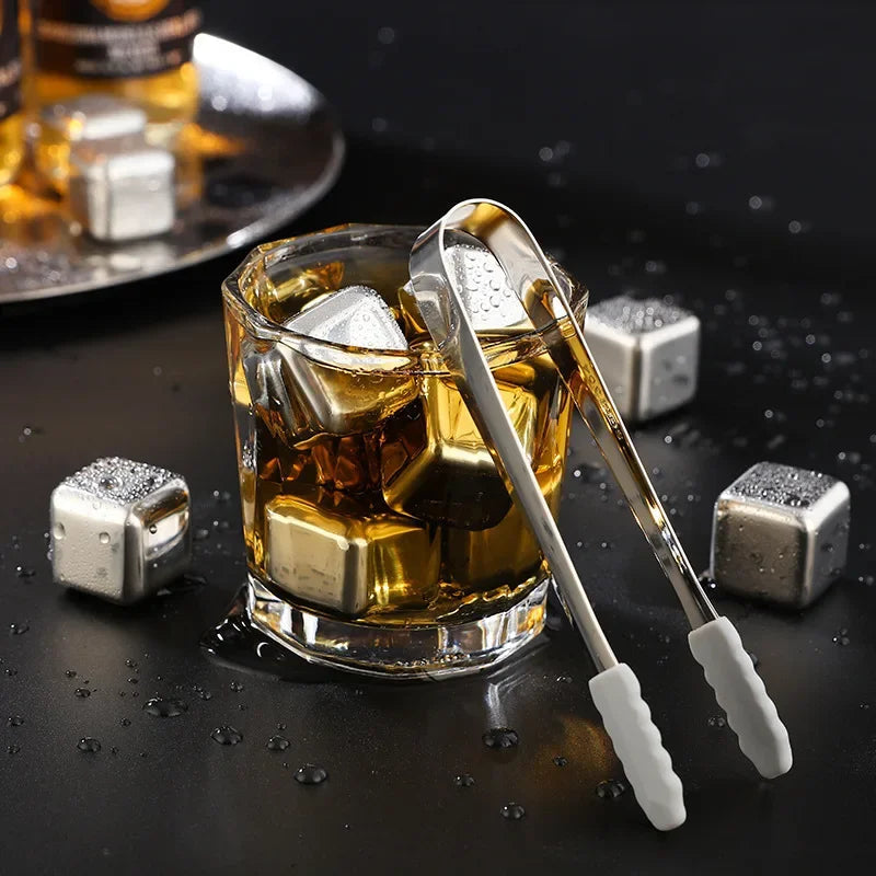 Ice Cube Set Stainless Steel Reusable No Dilution