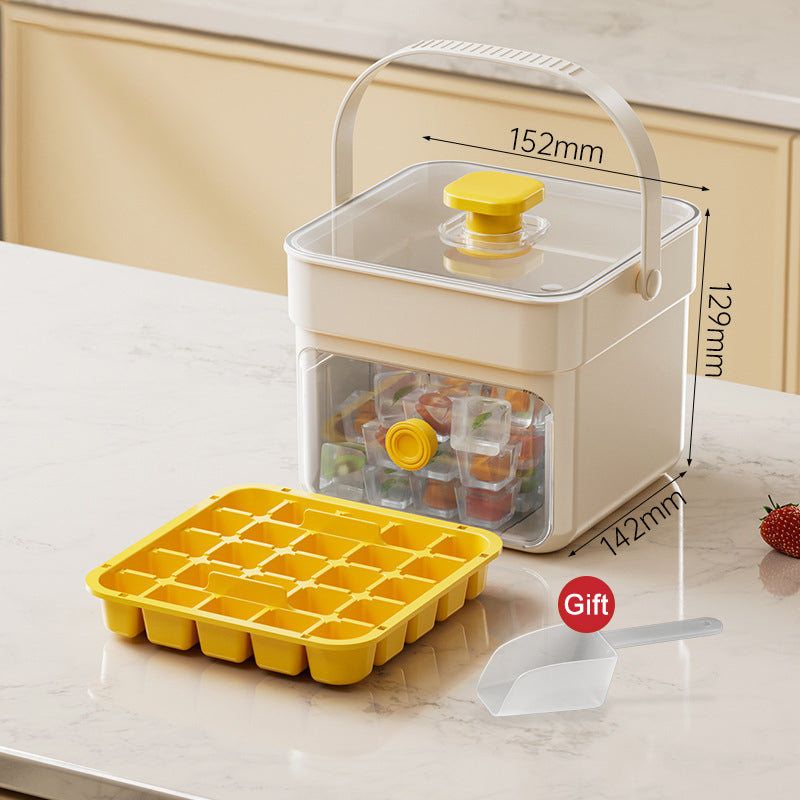 Ice Cube Tray One-Press Release BPA-Free & Stackable