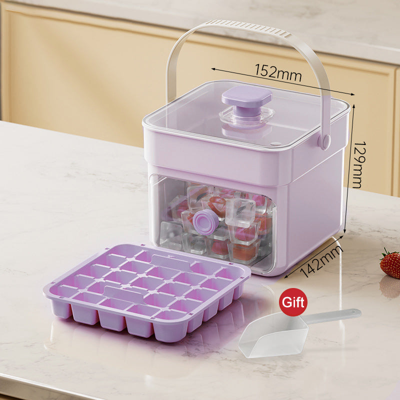 Ice Cube Tray One-Press Release BPA-Free & Stackable