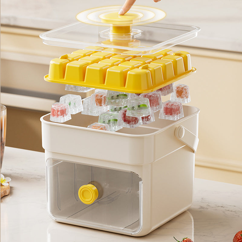Ice Cube Tray One-Press Release BPA-Free & Stackable