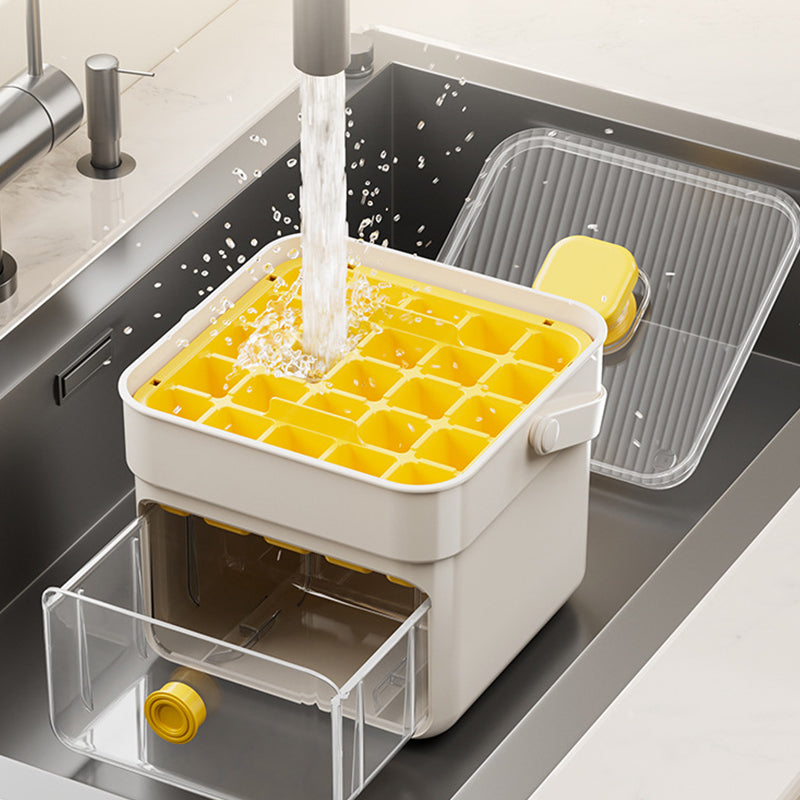 Ice Cube Tray One-Press Release BPA-Free & Stackable