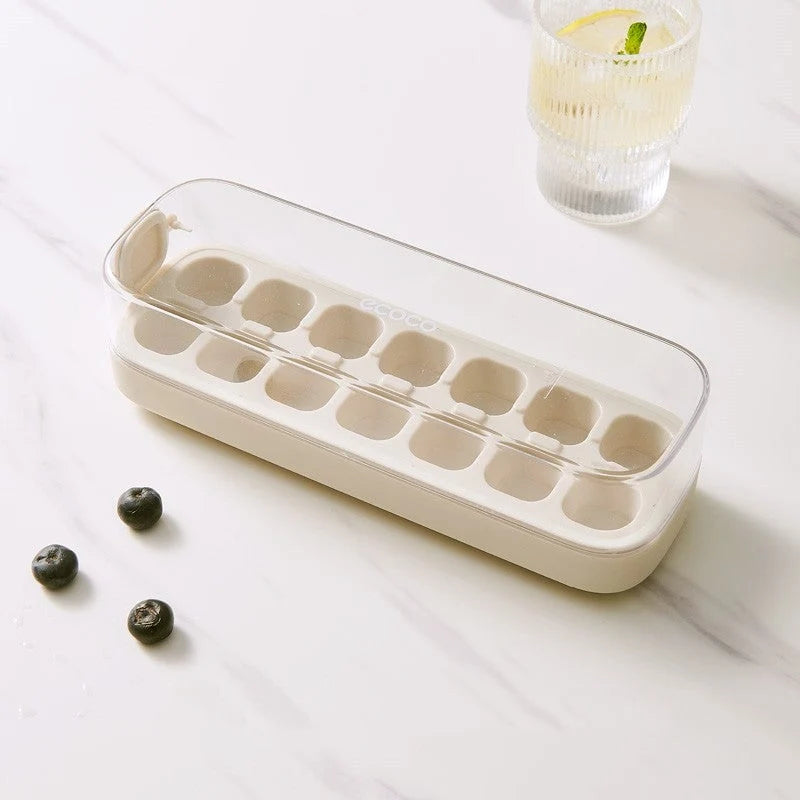 Ice Cube Tray Press-To-Release Adjustable Sizes BPA-Free