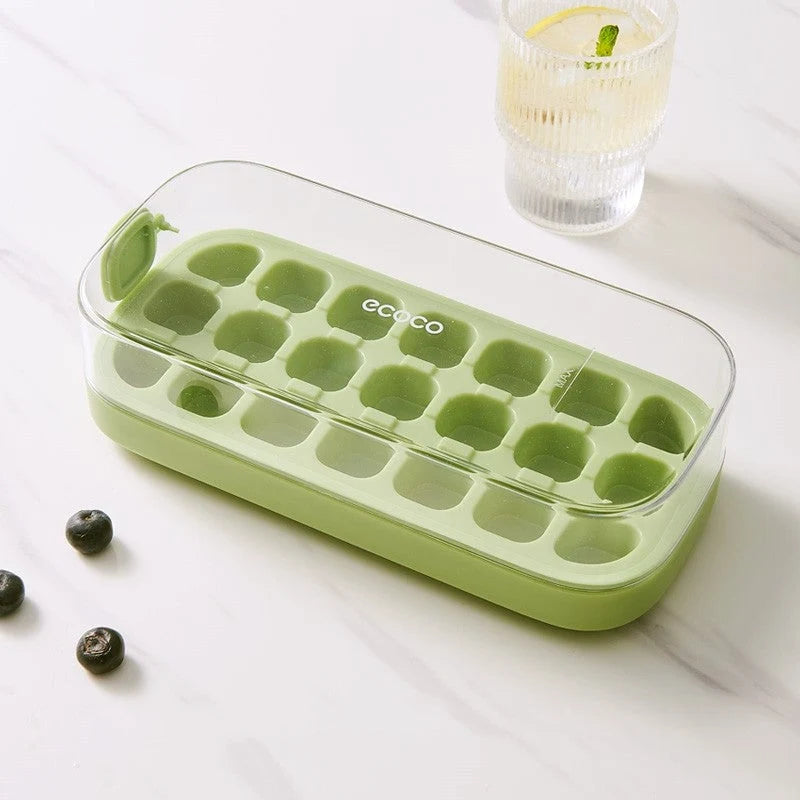 Ice Cube Tray Press-To-Release Adjustable Sizes BPA-Free
