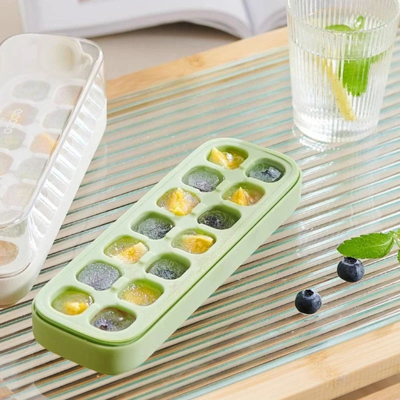Ice Cube Tray Press-To-Release Adjustable Sizes BPA-Free