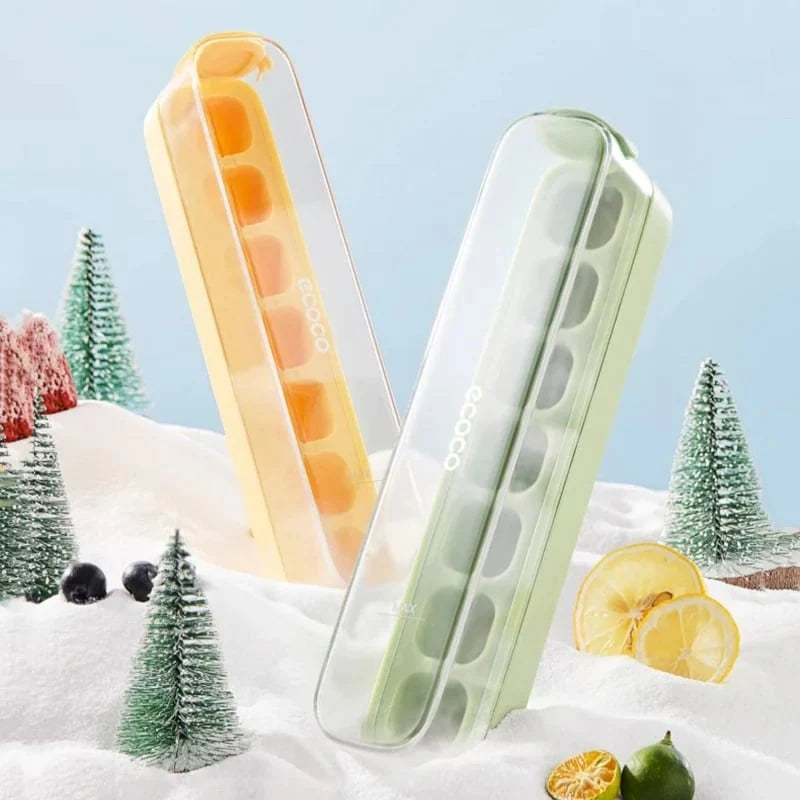 Ice Cube Tray Press-To-Release Adjustable Sizes BPA-Free