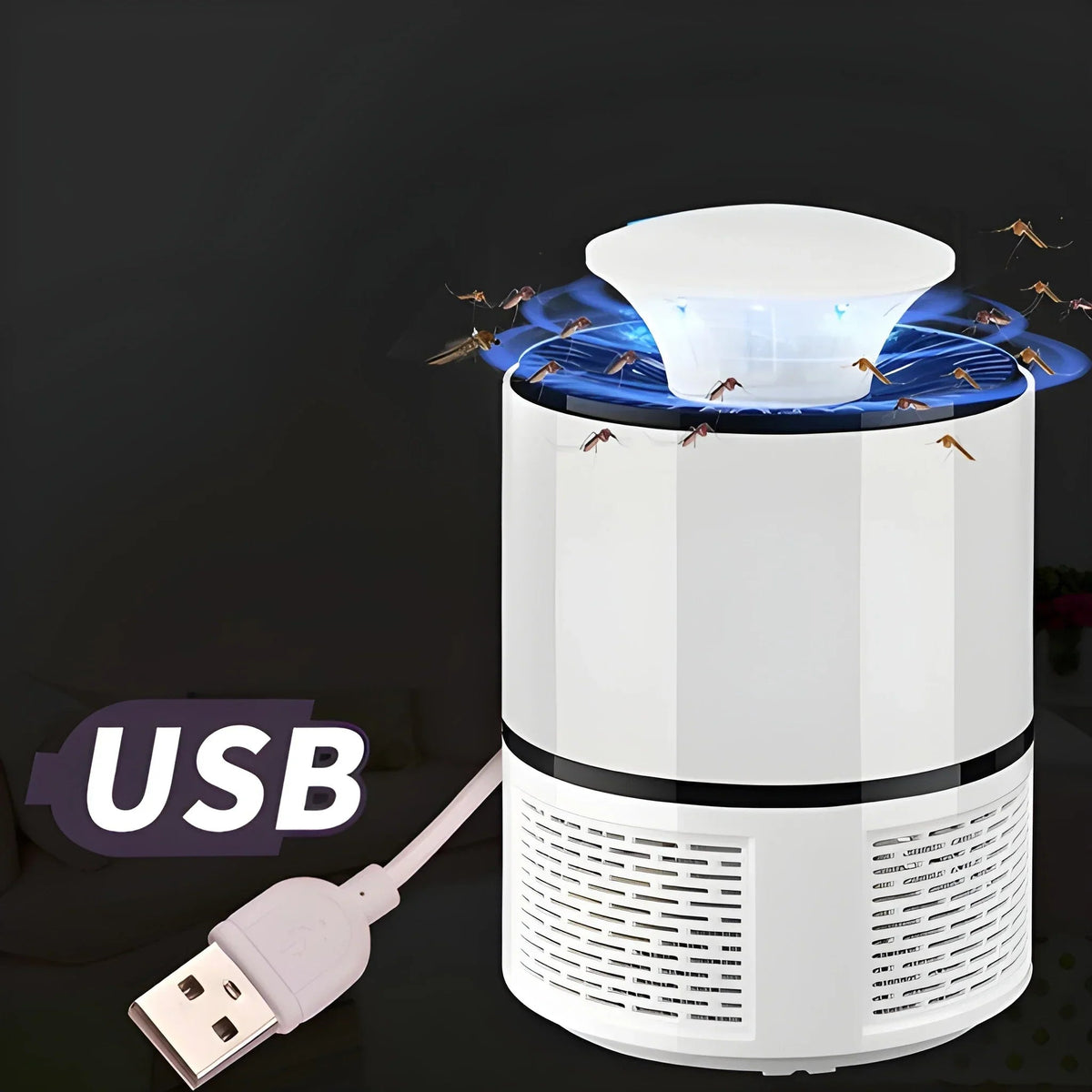 Indoor Mosquito Trap UV Light & Quiet Fan Chemical-Free