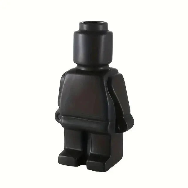 Indoor Plant Pot Minimalist Block-Style Resin Low-Maintenance