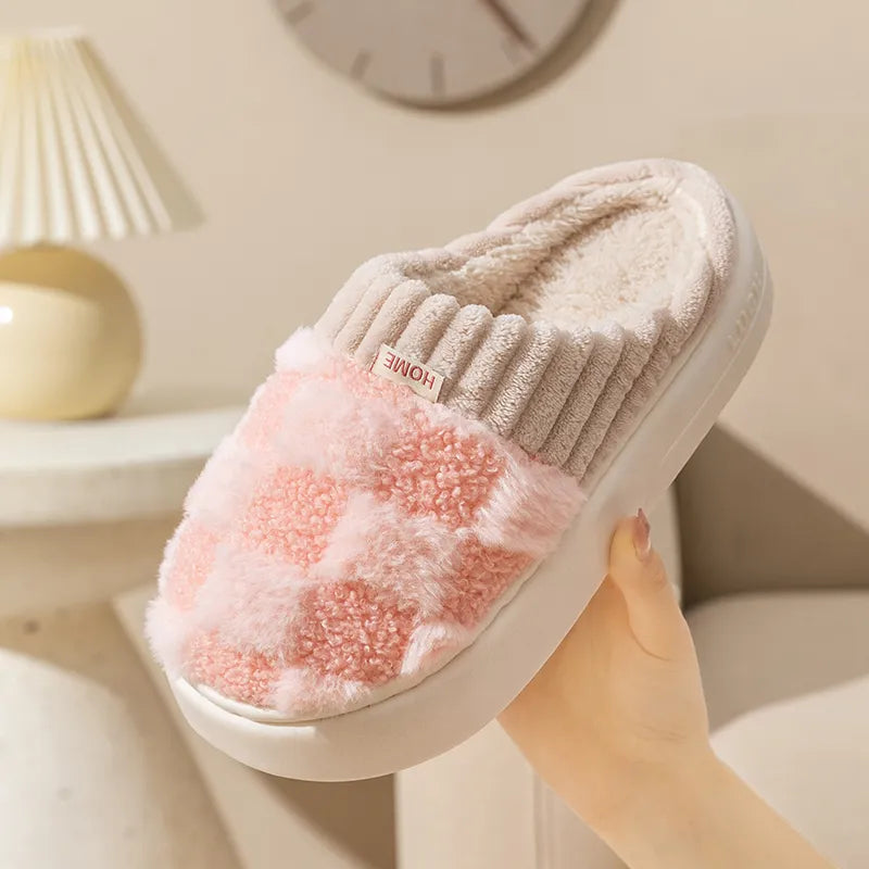 Indoor Slippers Thick Cushioned Sole Non-Slip Outsole