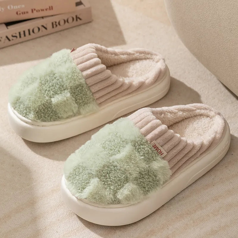 Indoor Slippers Thick Cushioned Sole Non-Slip Outsole