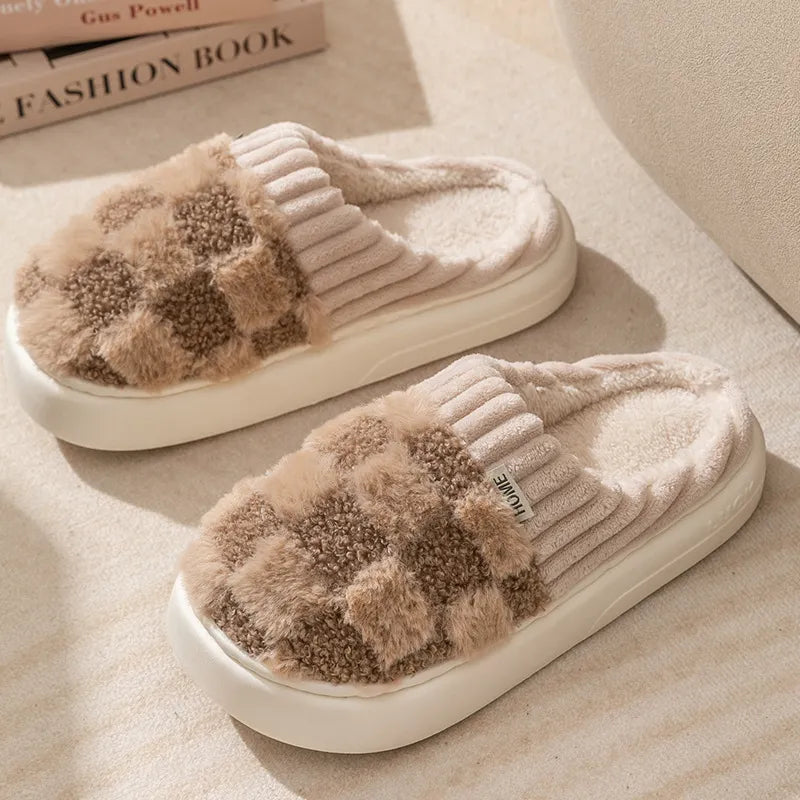 Indoor Slippers Thick Cushioned Sole Non-Slip Outsole