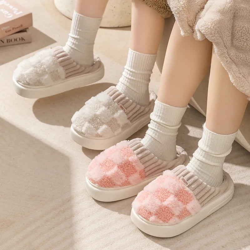 Indoor Slippers Thick Cushioned Sole Non-Slip Outsole