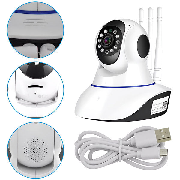 Indoor Wi-Fi Camera 1080p Pan & Tilt Night Vision