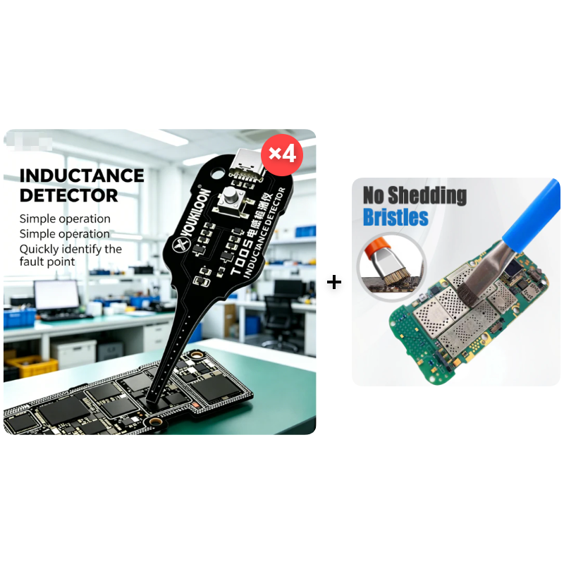 Inductance Meter Contactless One-Button PCB Tester