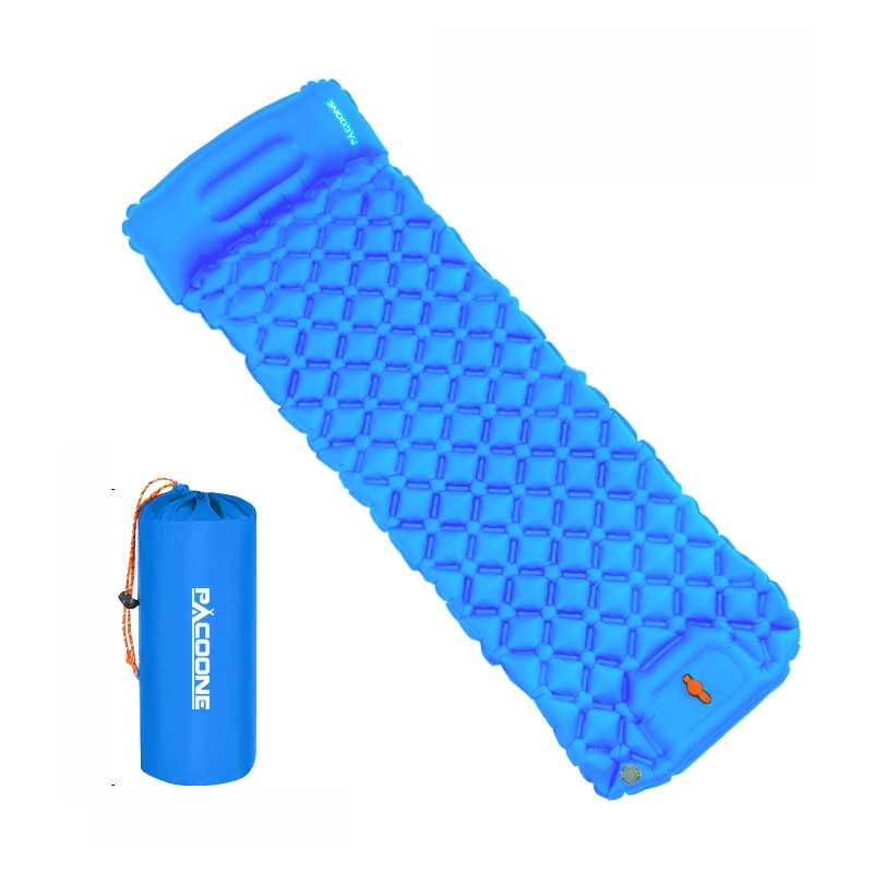 Inflatable Camping Mat Built-In Pump & Integrated Pillow