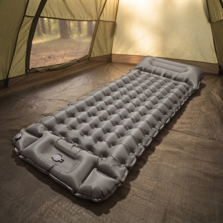 Inflatable Camping Mat Integrated Foot Pump Insulated 3.94 Inch