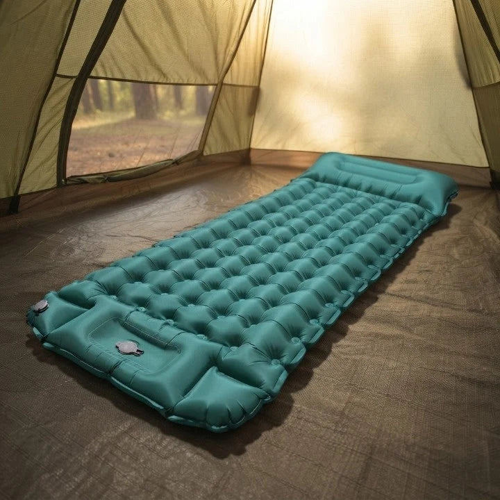 Inflatable Camping Mat Integrated Foot Pump Insulated 3.94 Inch