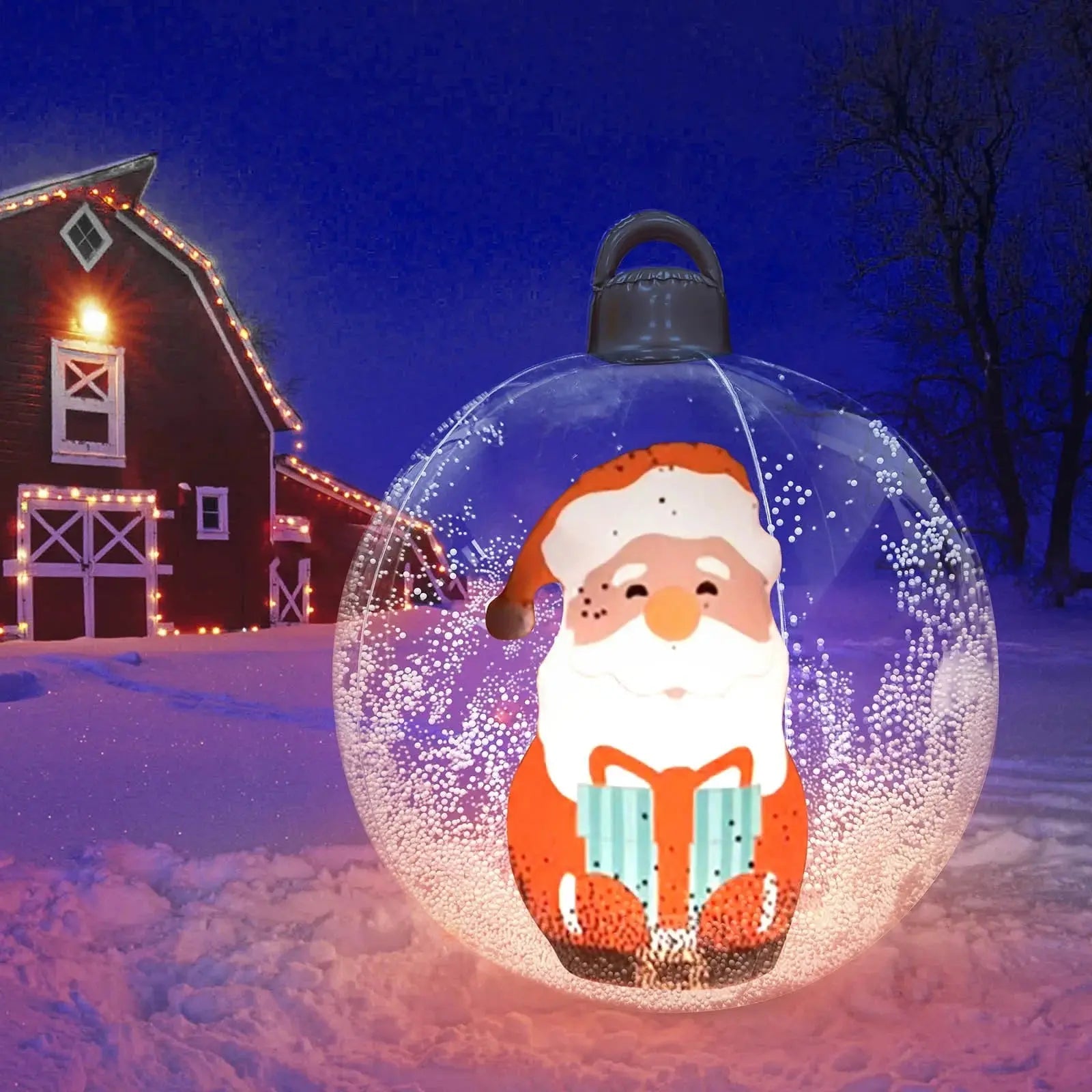 Inflatable Christmas Ornament Integrated LED & Remote 60 cm