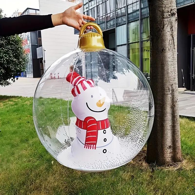 Inflatable Christmas Ornament Integrated LED & Remote 60 cm
