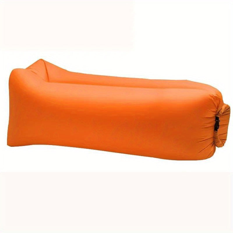 Inflatable Lounger Pump-Free Weather-Resistant Polyester