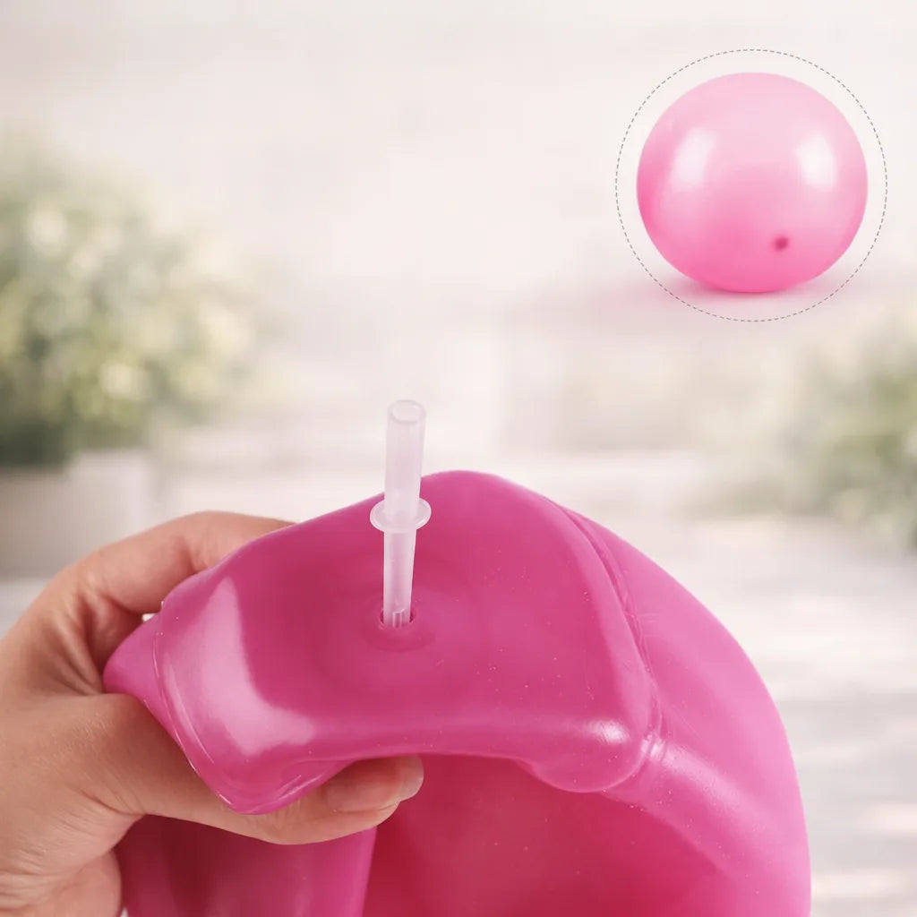 Inflatable Play Ball Tear-Resistant Non-Toxic Self-Sealing Valve