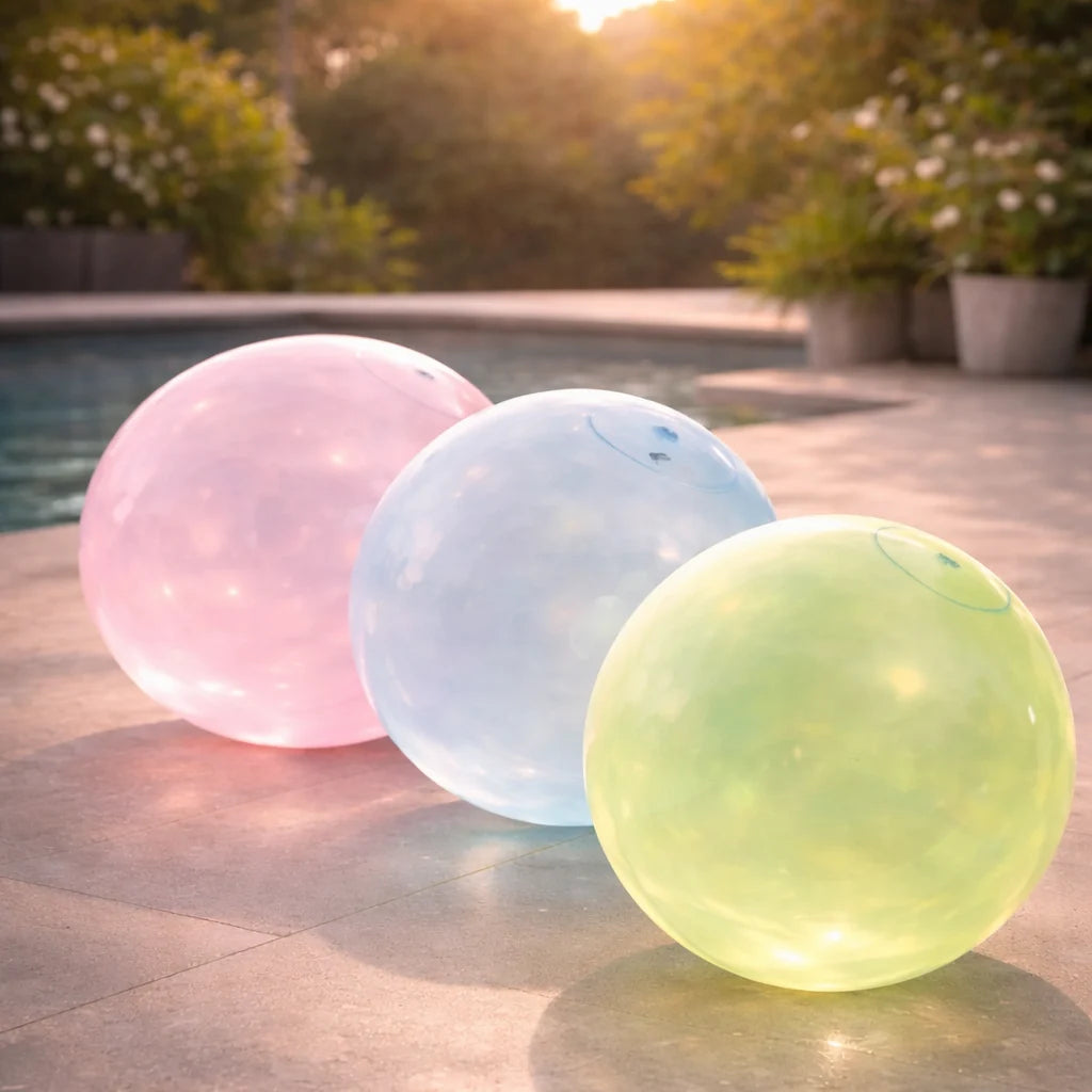 Inflatable Play Ball Tear-Resistant TPR & Self-Sealing Valve