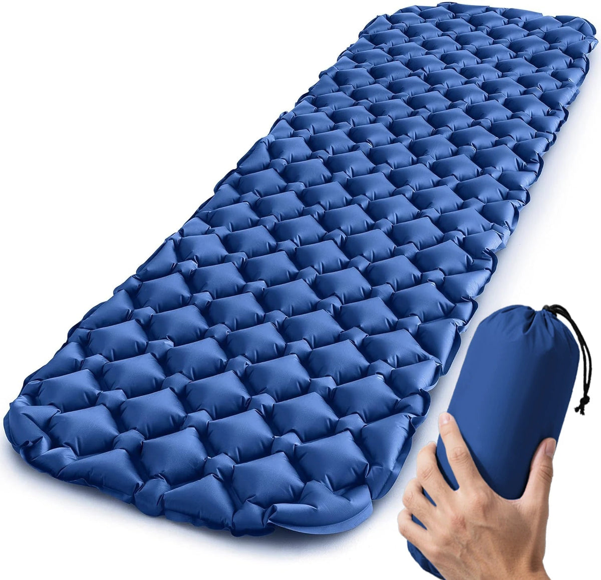 Inflatable Sleeping Pad Ultralight & Packable Ergonomic Air Chambers