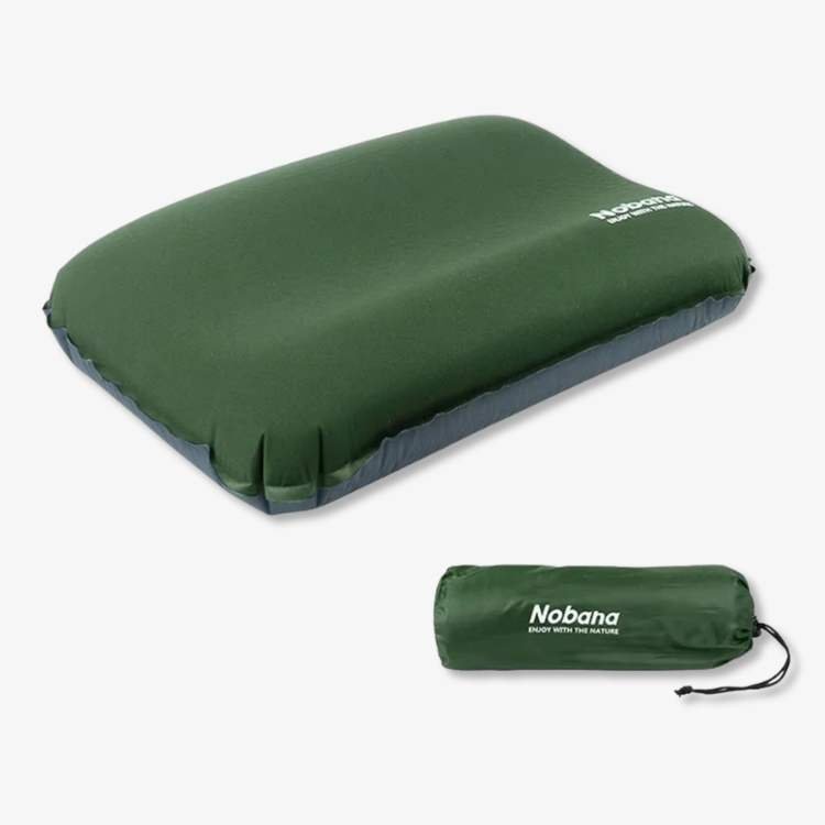 Inflatable Travel Pillow Ergonomic Neck Support Quick Inflate