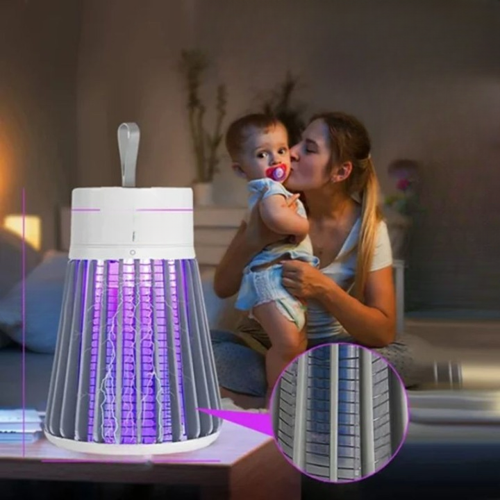 Insect Killer UV LED Silent USB Rechargeable