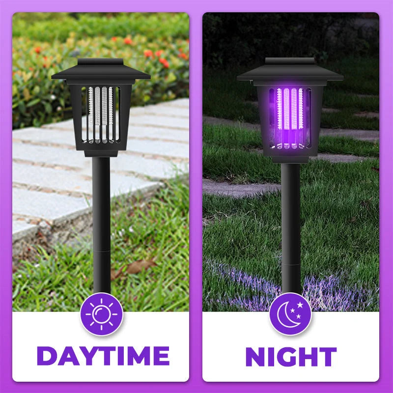 Insect Lamp Solar-Powered UV & Warm Light