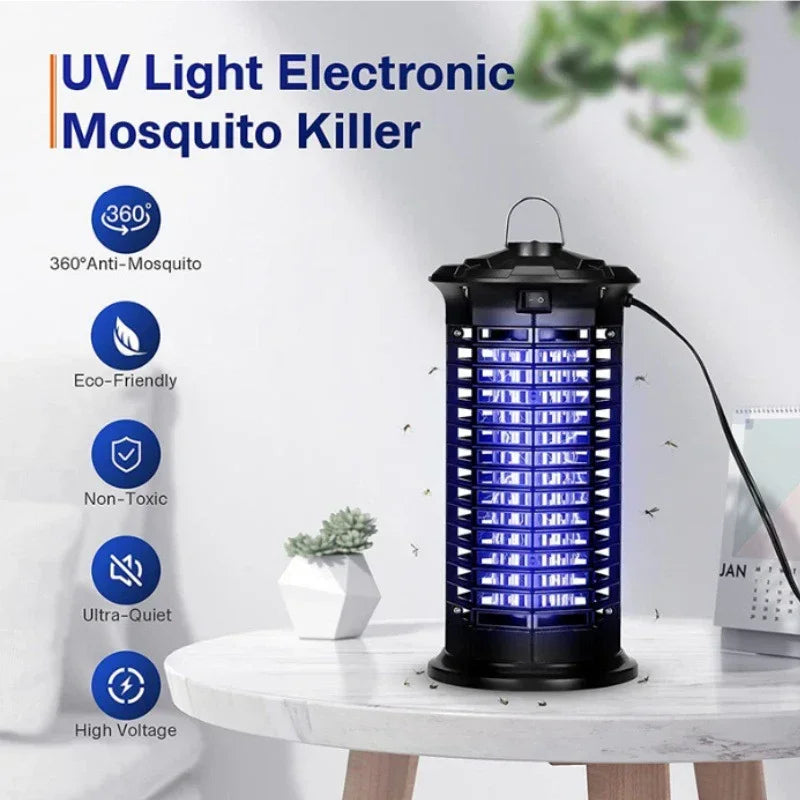Insect Trap 360-Degree UV LED Electric Grid Pet-Safe