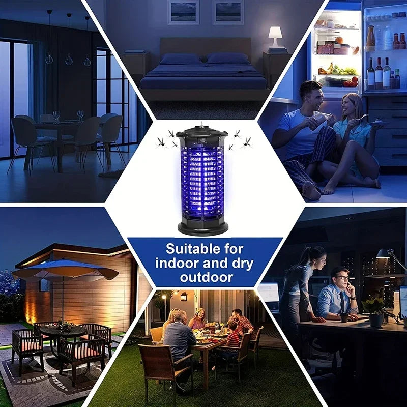 Insect Trap 360-Degree UV LED Electric Grid Pet-Safe
