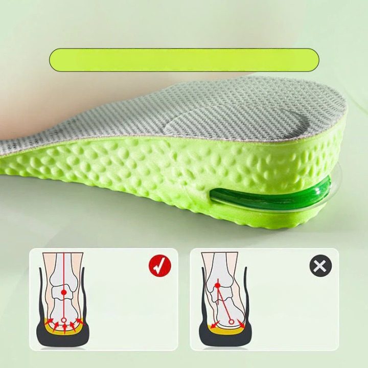 Insoles Adjustable Height 3.5 cm Contoured Arch Support