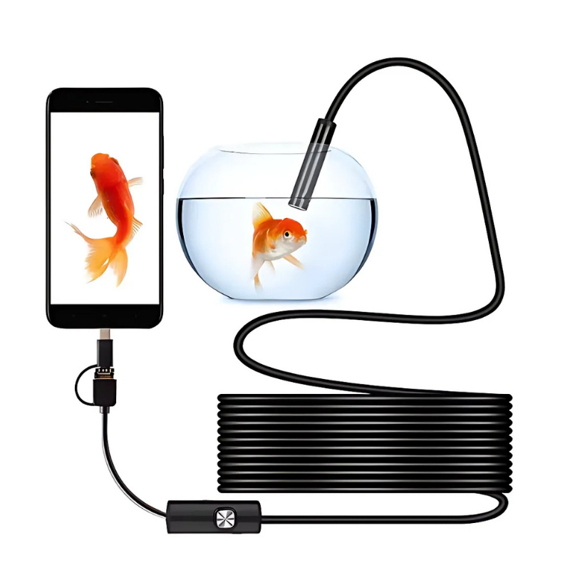 Inspection Camera USB Powered Waterproof Semi-Rigid Cable