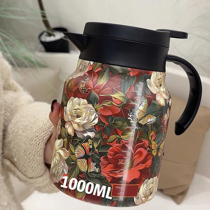 Insulated Jug 316 Stainless One-Hand Push Lid One Liter