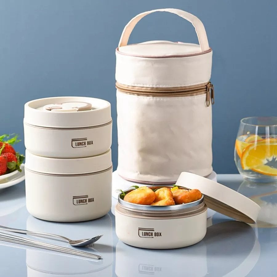 Insulated Lunch Box Vacuum Sealed Stainless Steel & Leak-Proof