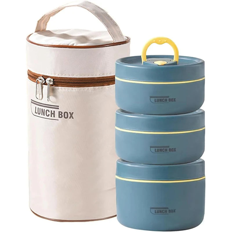 Insulated Lunch Container Set Airtight Leak-Proof Stainless Steel