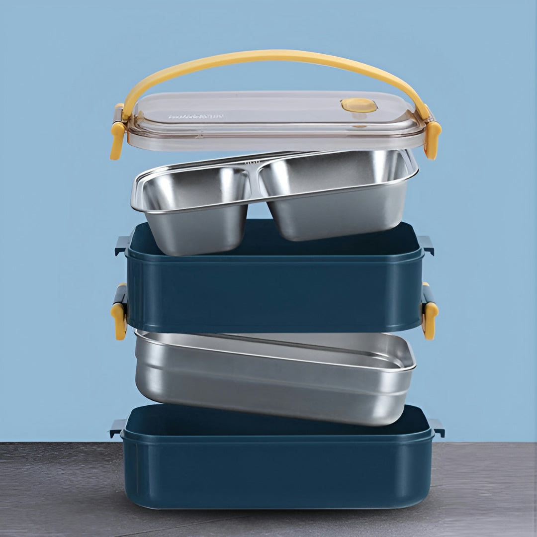 Insulated Lunchbox Double-Wall Stainless Steel Leak-Proof Seal