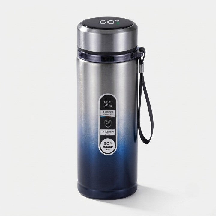 Insulated Thermos Bottle LED Temperature Display Stainless Steel