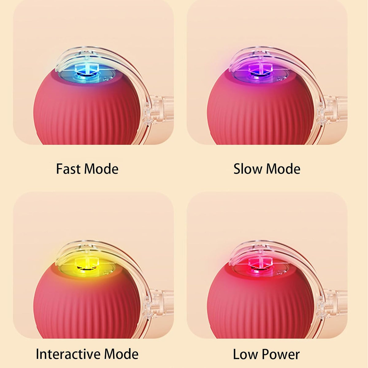 Interactive Cat Ball Automatic Motion LED & USB Rechargeable