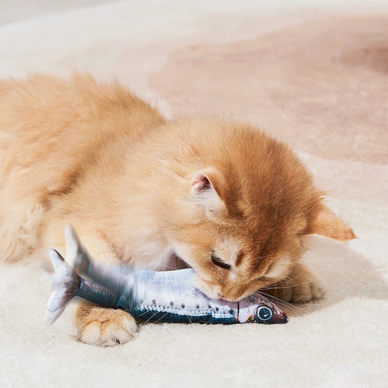 Interactive Cat Toy Motion-Activated Plush USB-Rechargeable