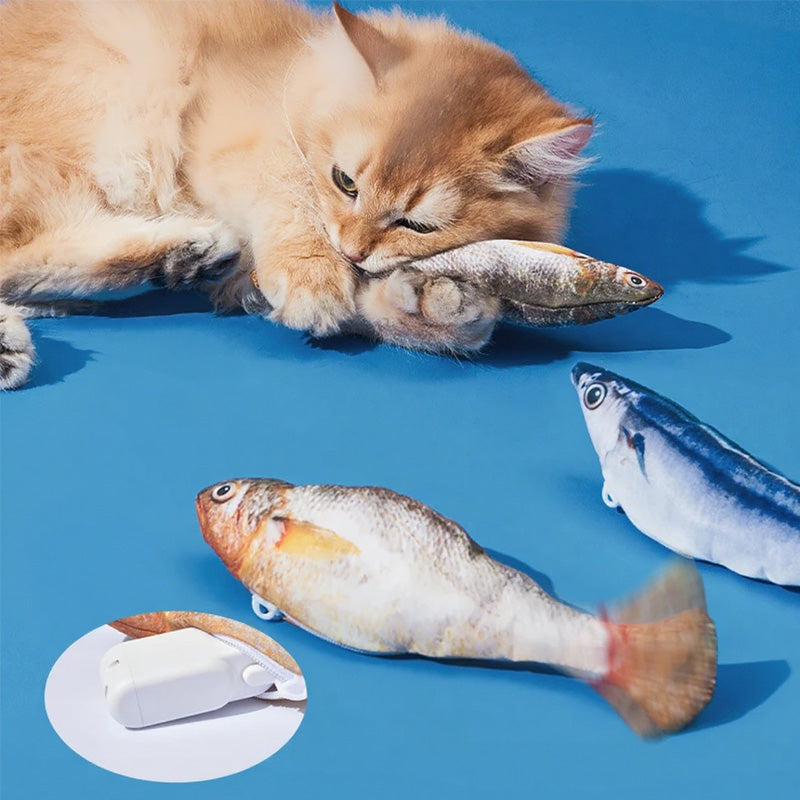 Interactive Cat Toy Motion-Activated Plush USB-Rechargeable